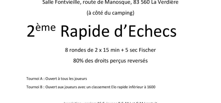 Rapide de la Verdière !