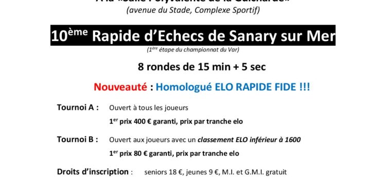 Quelques Tournois en attendant la rentrée des Interclubs !