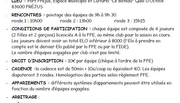 Novembre et Décembre : planning