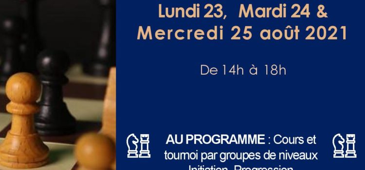 Stages Jeunes d’Août