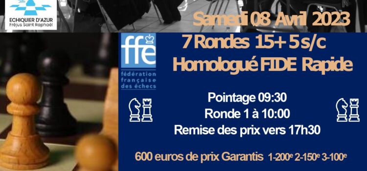 Championnat Rapide Féminin PACA Zid CAZ 2023 Championnat Rapide Féminin PACA Zid CAZ 2023